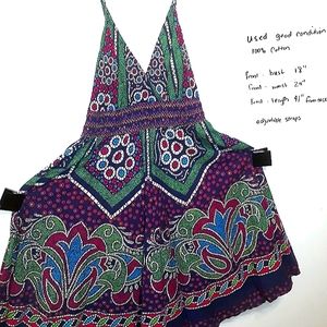 Vintage Cotton Adjustable Summer Dress